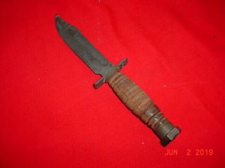U.  S.  AIR FORCE JET PILOTS SURVIVAL KNIFE with SHEATH by ONTARIO 2 - 80 9
