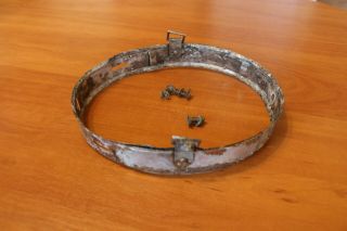 Wwii Ww2 Relics German Helmet Aluminium Ring With 3 Rivets
