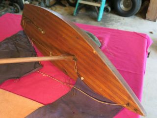 Schoenhut Toys Antique Pond Yacht Boat Wood Model Sailing Sailboat Yachting