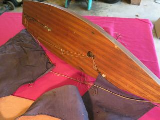 SCHOENHUT Toys ANTIQUE POND YACHT boat Wood model sailing sailboat yachting 8