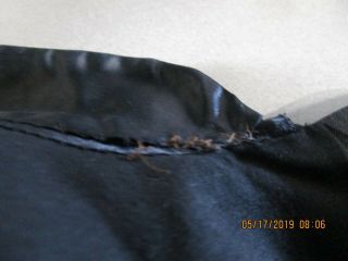 Antique Chinese Black Silk Embroidery Forbidden Stitch Robe Jacket 11