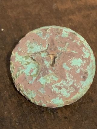 Confederate Mississippi Civil War Cuff Button Found In Vicksburg Mississippi