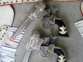 Vintage Hopalong Cassidy cap guns & Holster. 7