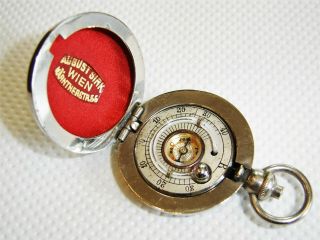 Antique Pocket Thermometer / Compass