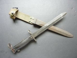 French Mas49/56 Knife Bayo And Scabbard