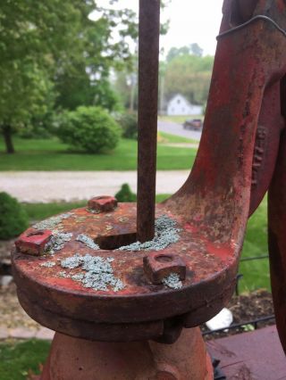 Vintage Blue Star Cast Iron Antique Hand Water Well Pump With Vintage Picture 8