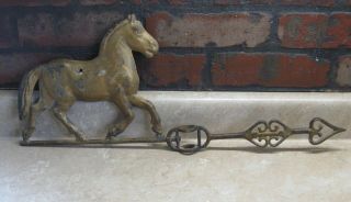 Antique Weather Vane Arrow With Horse From Lightning Rod ?