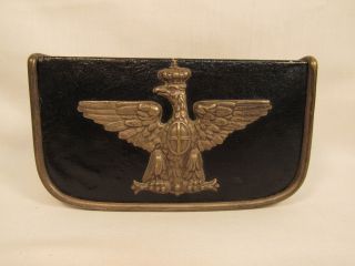 Ww1 World War One Italian Officers Cartridge Box? Eagle W/ Crown & Shield
