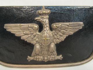 WW1 World War One Italian Officers Cartridge Box? Eagle W/ Crown & Shield 2