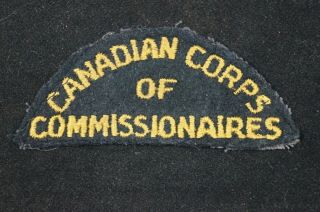 Post Ww2 Canadian Corps Of Commissionaires Shoulder Insignia 1