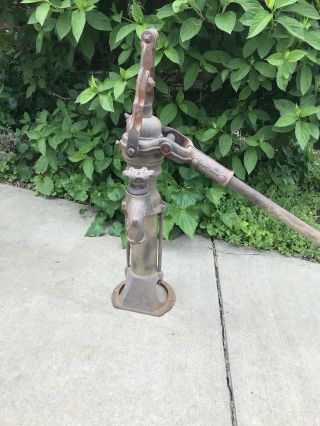 Unusual Antique Hand water Pump Novelty 130 Hess Snyder Co. 2