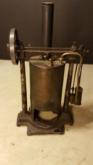 Antique Carrette Germany Upright Steam Engine Toy Unusual,  Early