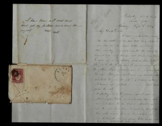 91st York Infantry Civil War Letter - " Tremendous Jam " Soldiers Going To War