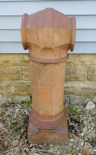 Antique Terra Cotta Chimney Pot Circa 1920)