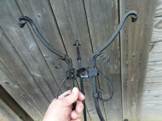 Tall,  Ornate Antique wrought iron plant stands 10