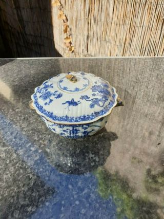 Quality Chinese 18th Century Soft Paste Tureen Qianlog Period