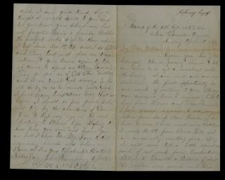 121st York Infantry Civil War Letter - Surrender Of Csa General Johnston