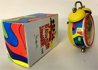 100 REAL 1968 BEATLES YELLOW SUBMARINE ALARM CLOCK BY SHEFFIELD OF WEST GERMANY 2