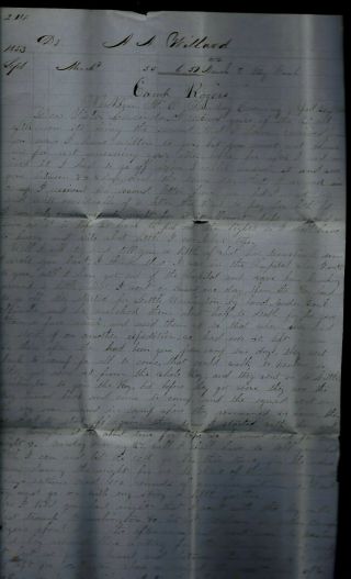 43th Massachusetts Infantry Civil War Letter - Describes Newbern,  Nc Defenses
