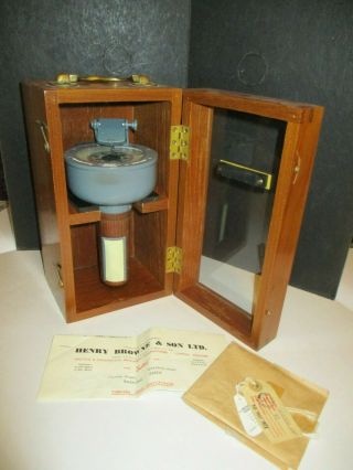 Henry Browne & Sons Sestral Handheld Marine Compass W/case Estate Buy No Res