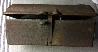 Antique J.  F BURNS Cast Iron Fuse Box Porcelain Copper TEM Knife Switch Steampunk 10