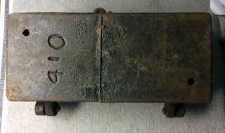 Antique J.  F BURNS Cast Iron Fuse Box Porcelain Copper TEM Knife Switch Steampunk 9