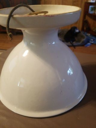 Vintage Porcelain Ceiling Light Fixture Alabax. 5