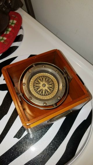 Lifeboat Gyroscopic Compass AM EST.  1968 By Land & By Sea (Per Mare Per Terram) 2