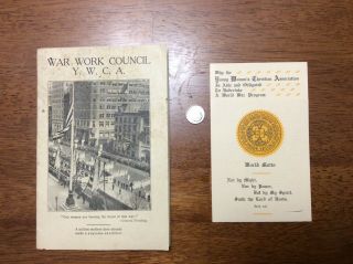 Wwi Rare Brochure Woman’s War Work Council Y.  W.  C.  A.  Home Front Nurse Camp Lewis
