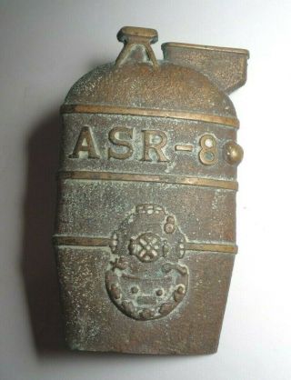 Wwii Uss Coucal (asr - 8) Submarine Rescue Ship Bronze Diving Plaque