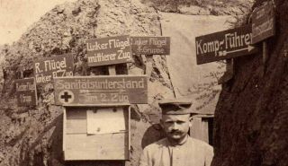 German Wwi Trench Signpost Confusion Photo