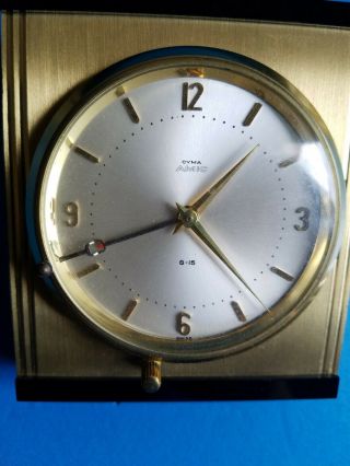 Cyma Amic 8 - 15 Day Alarm Clock Swiss Made 15 Jewels 5