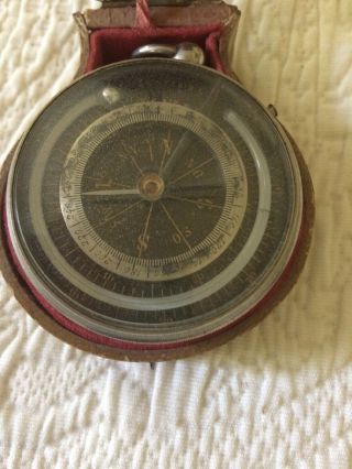 Antique Pocket Barometer & Compass REAUMUR In OriginalCase Late 19th C.  Swedish 2