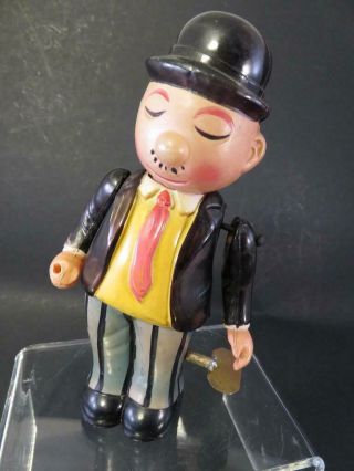 Vintage 1930s Wimpy Celluloid Wind Up Doll Toy The Hamburger Man