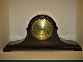 Vintage Seth Thomas Chiming Mahogany Case Mantle Clock