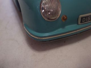 Distler Electromatic (Germany) Turquoise Porsche 356 Cabriolet Tin/Electric 1:15 10