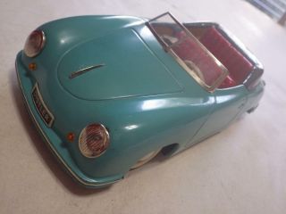 Distler Electromatic (germany) Turquoise Porsche 356 Cabriolet Tin/electric 1:15