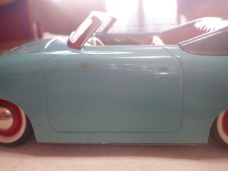 Distler Electromatic (Germany) Turquoise Porsche 356 Cabriolet Tin/Electric 1:15 5