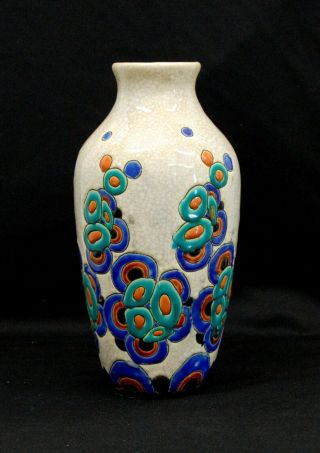 Antique Boch Freres Art Deco Pottery Vase Charles Catteau