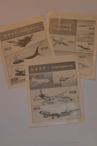 3 1950s Usaf Aircraft Pictures Fighters/bomber/transports B - 52/f - 100/c - 133,