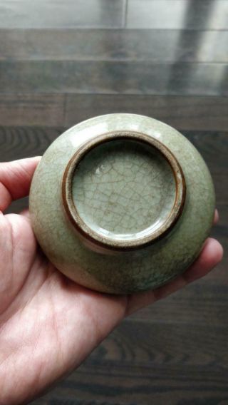 Antique Chinese Porcelain Guan Ware Ge - Type Crackle Glaze Brush Washer Water Pot 7
