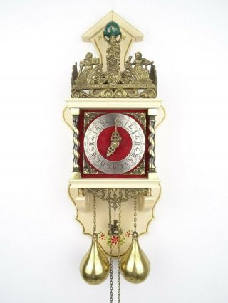 Zaanse Warmink Dutch Wall Clock Vintage Antique 8 Day (hermle Kienzle Junghans)