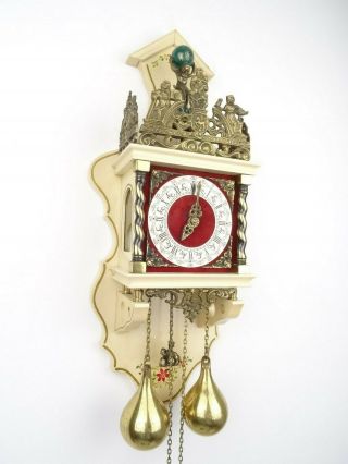 Zaanse Warmink Dutch Wall Clock Vintage Antique 8 day (Hermle Kienzle Junghans) 2