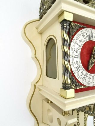 Zaanse Warmink Dutch Wall Clock Vintage Antique 8 day (Hermle Kienzle Junghans) 7