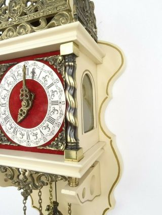 Zaanse Warmink Dutch Wall Clock Vintage Antique 8 day (Hermle Kienzle Junghans) 8