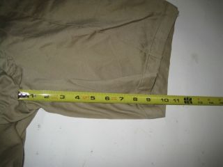 Vintage US ARMY 1950 ' s Khaki Cotton Twill Chino Shorts Size 32 11