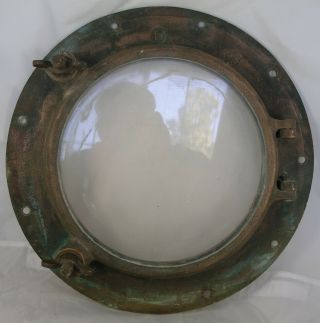 Antique Bronze Porthole,  Wilcox Crittenden Wc 10 Porthole 1930 