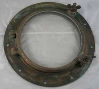 Antique bronze porthole,  Wilcox Crittenden WC 10 Porthole 1930 ' s era. 6