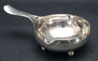 Antique Whiting Arts & Crafts Hand Hammered Sterling Silver Sauce Gravy Boat Nr