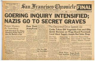 Nuremberg Trial Goering Poison Cyanide Vial October 17 1946 B10